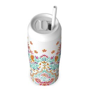 The Pioneer Woman 17oz Folk Geo Stainless Steel Cooler Tumbler, White